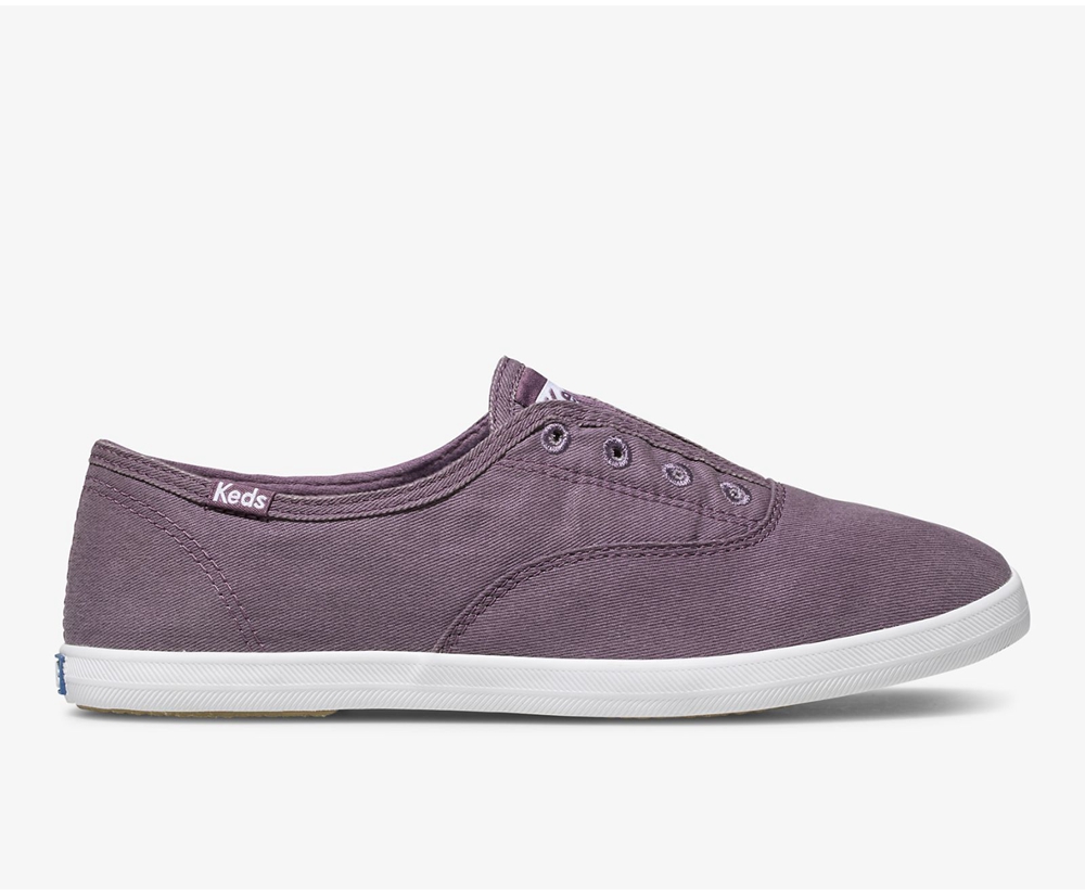 Womens Keds Slip Ons - Chillax Washable - Purple - 5278-REXTY